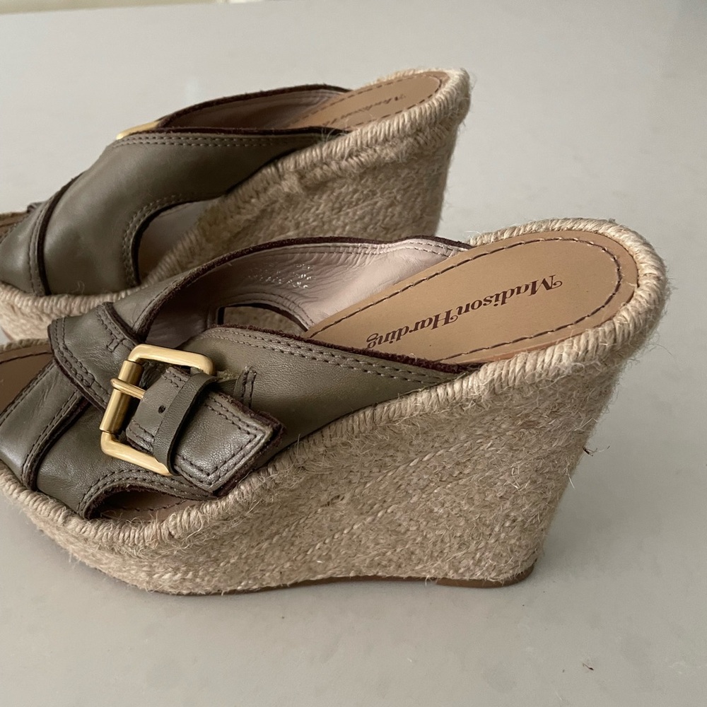 Madison Harding mules/wedge. - Picture 2 of 6